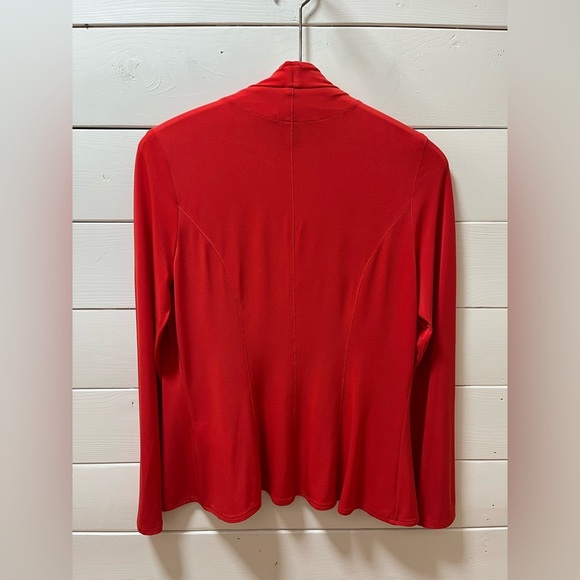 FRANK LYMAN DESIGN Red Open-Front Jacket Size 8 - Picture 5 of 8